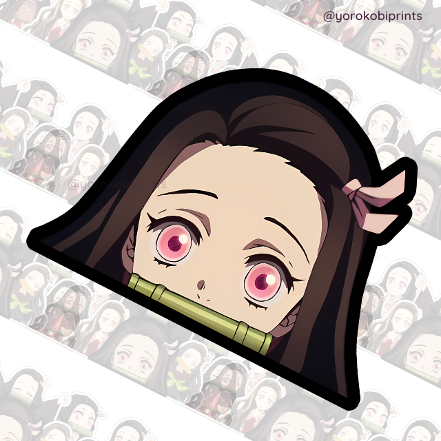 Nezuko Kamado Demon Slayer Kimetsu No Yaiba Peeker Waterproof