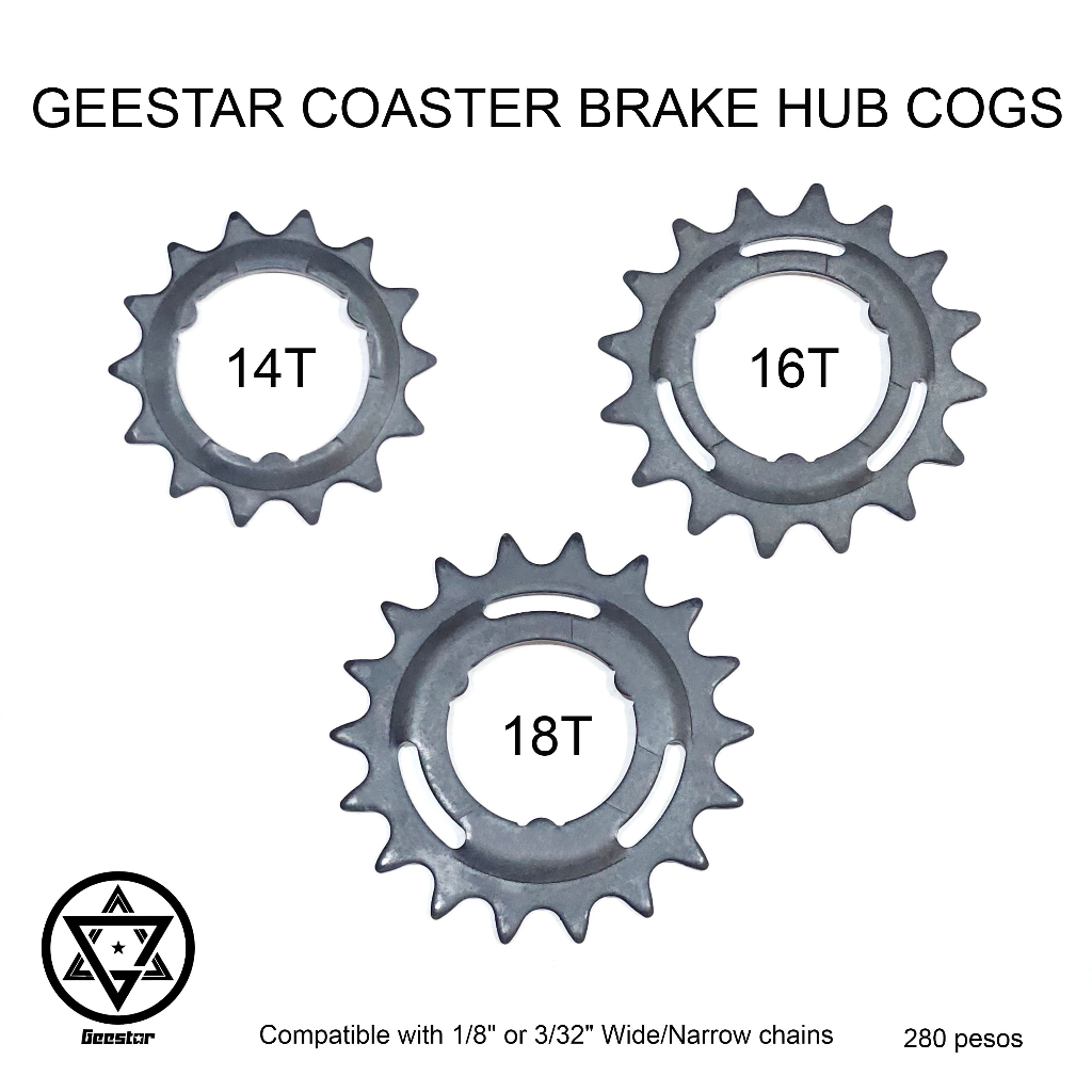 Geestar Coaster Brake Hub Cogs Foot Brake Back Reverse Pedal Single