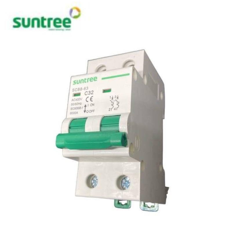 SUNTREE AC MCB 230V AC 6A 10A 16A 20A 32A 40A 50A 63A DIN RAIL TYPE