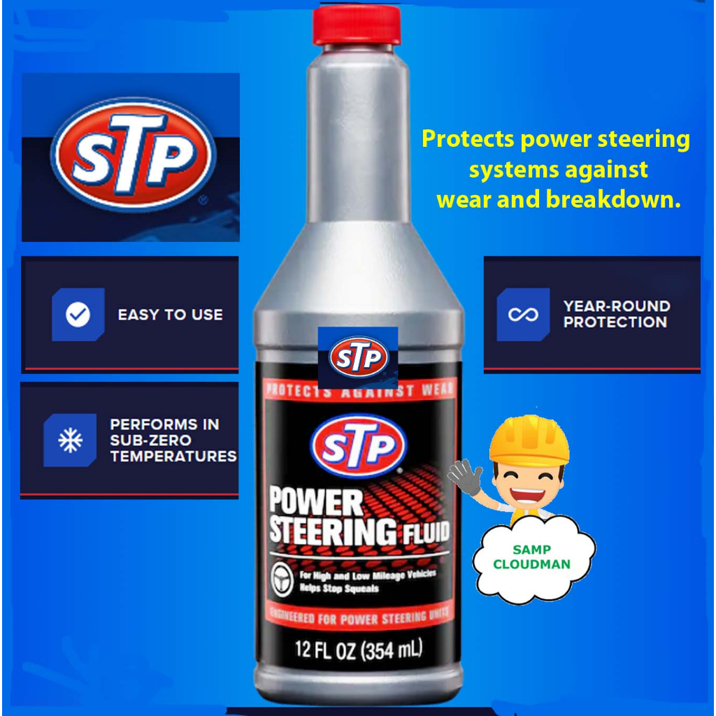 Stp Power Steering Fluid Fl Oz Ml Car System Protection Bottle