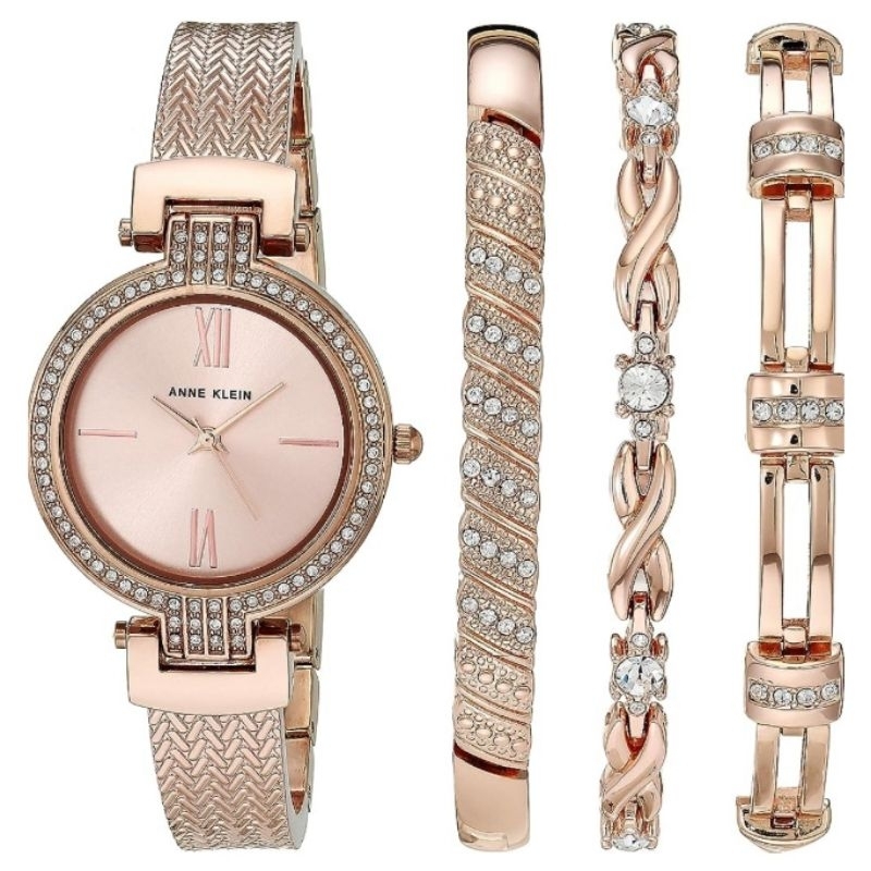 Original Onhand Anne Klein Women S Premium Crystal Accented Watch