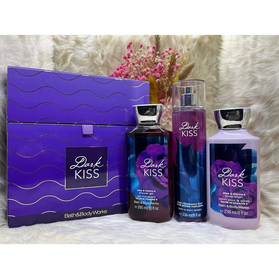 Authentic Bath Body Works Dark Kiss Gift Set Shopee Philippines