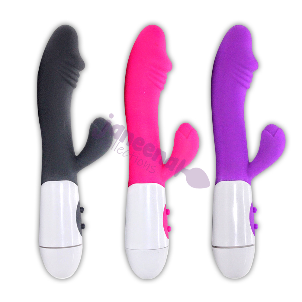 30 Speed Dual Rabbit Multi Speeds G Spot Penis Dildo Clitoral Vibrator