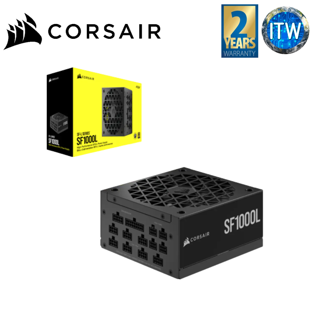 ITW Corsair SF L Series SF1000L 1000W 80 Gold Fully Modular Low