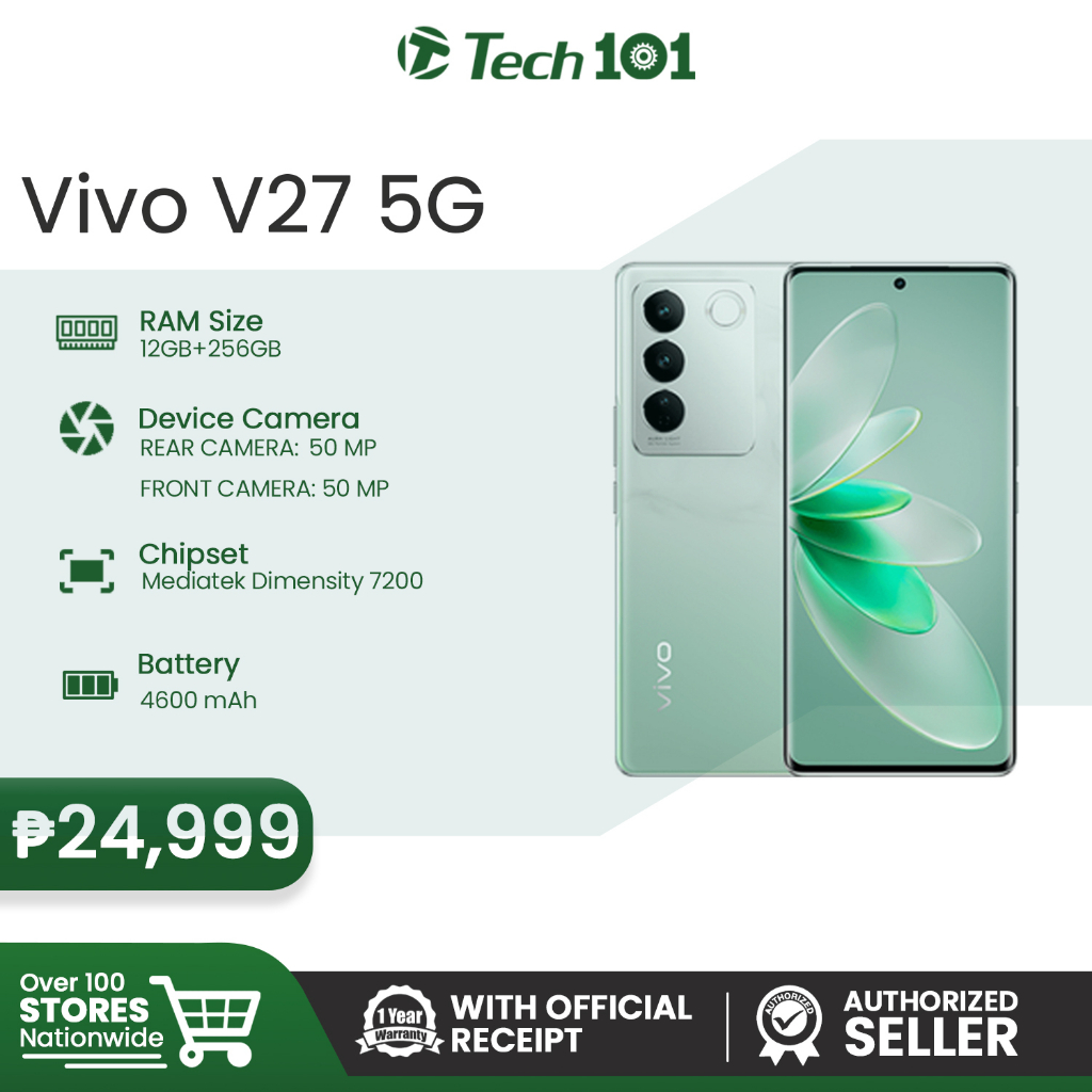 Vivo V27 5G 12GB 256GB With Official Receipt With Warranty