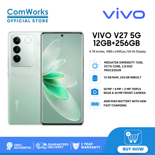 ComWorks Official Store Vivo V27 5G 12GB 256GB 6 78 Inches