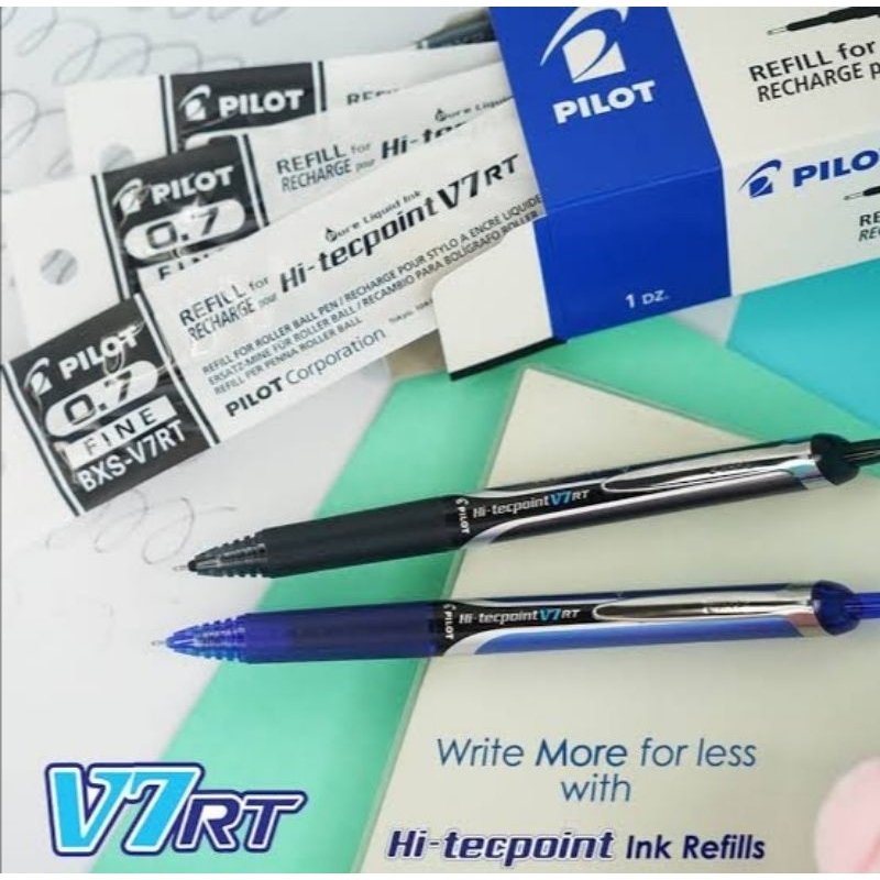 REFILL Pilot BXS V7 RT Hi Tecpoint 0 7 MM Techpoint BLACK BLUE