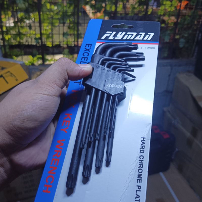 Flyman Allen Wrench Set Long Heavy Duty Equipment Original Flyman Brand