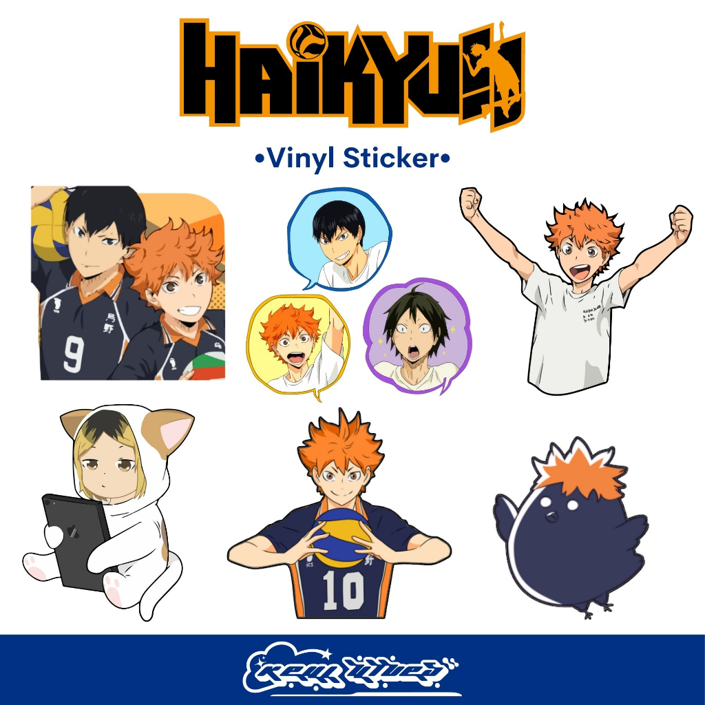 Haikyuu Sticker Anime Vinyl Hinata Peeker Stickers Waterproof Shopee