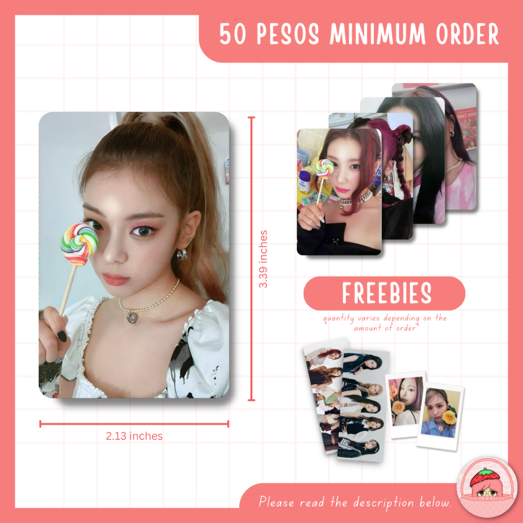 ITZY CRAZY IN LOVE ALBUM PC PHOTOCARD UNOFFICIAL FANMADE PRINT LOMO K