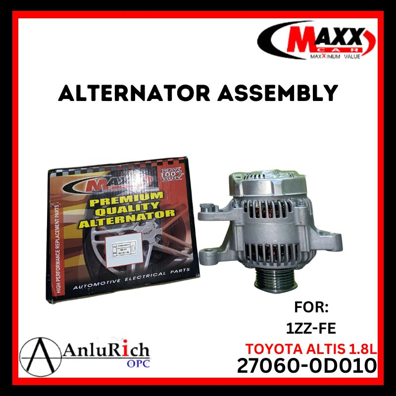 Maxx Alternator Assembly For Toyota Altis Zz Fe L D