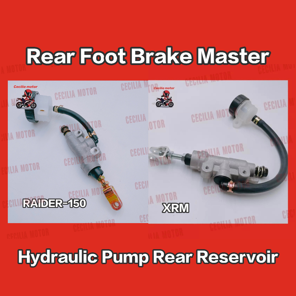 Motorcycle XRM RAIDER 150 Rear Foot Brake Master Hydraulic Pump Rear