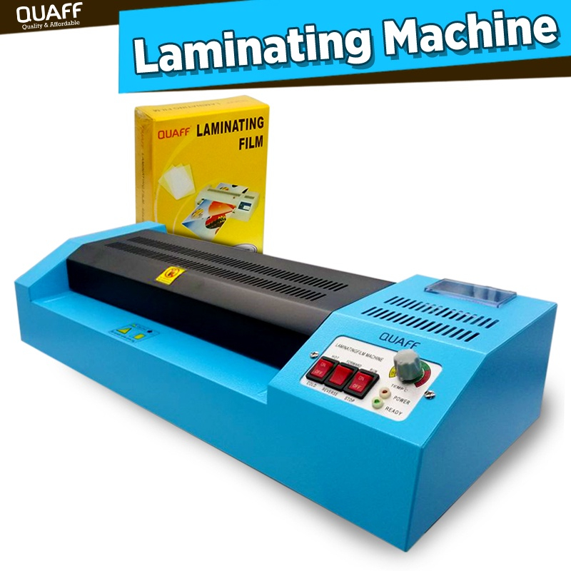 CUYI QUAFF Laminator Machine Hot Cold Reverse 220V Heavy Duty A4 A3