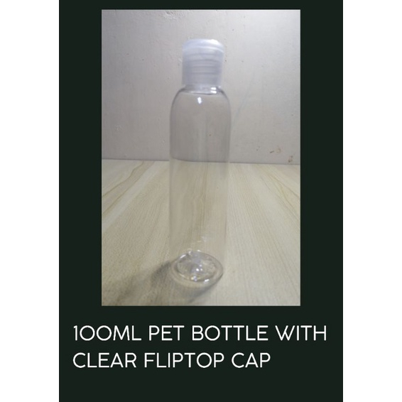 50ML 100ML CYLINDRICAL PET BOTTLE WITH FLIP TOP CAP 1PC Shopee