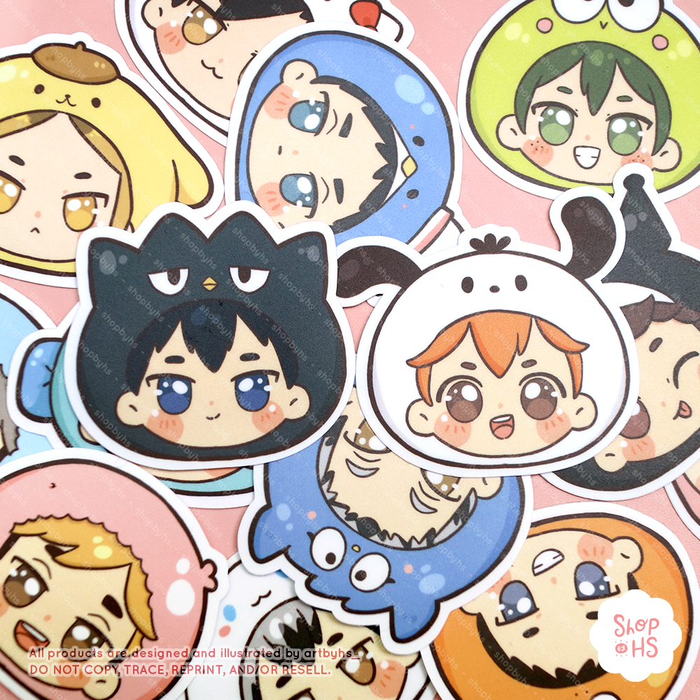 Haikyuu Sanrio Chibi Vinyl Stickers Shopee Philippines