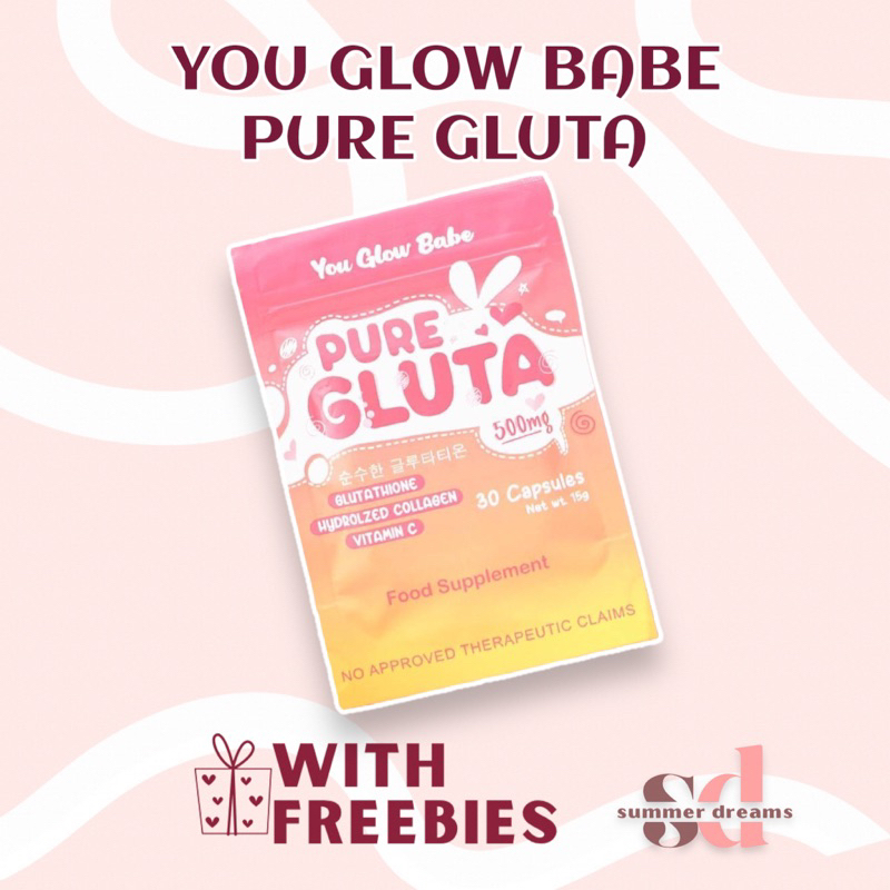 You Glow Babe Pure Gluta Beauty White Glutathione Capsules Mg