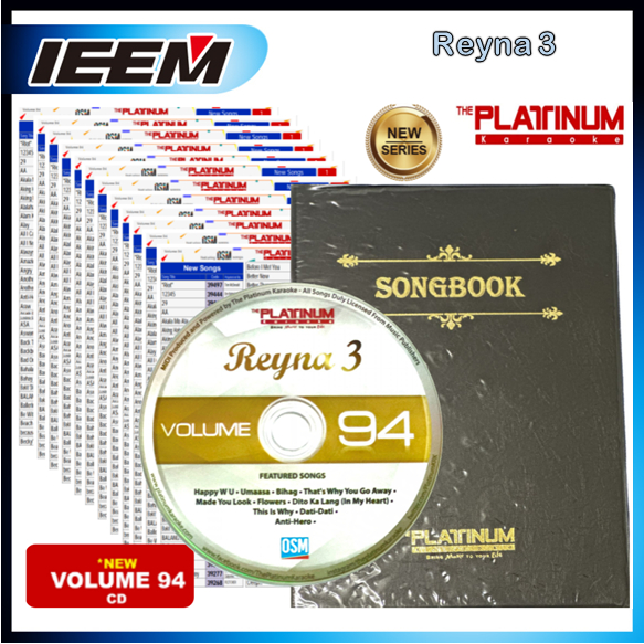 Platinum Reyna 3 Songbook Songlist CD Vol 94 Orignal Shopee