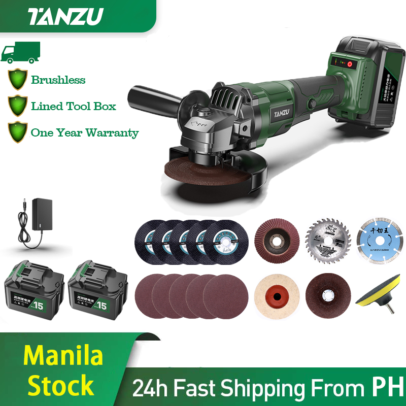 In Stocktanzu Mt V Brushless Cordless Angle Grinder Cutting