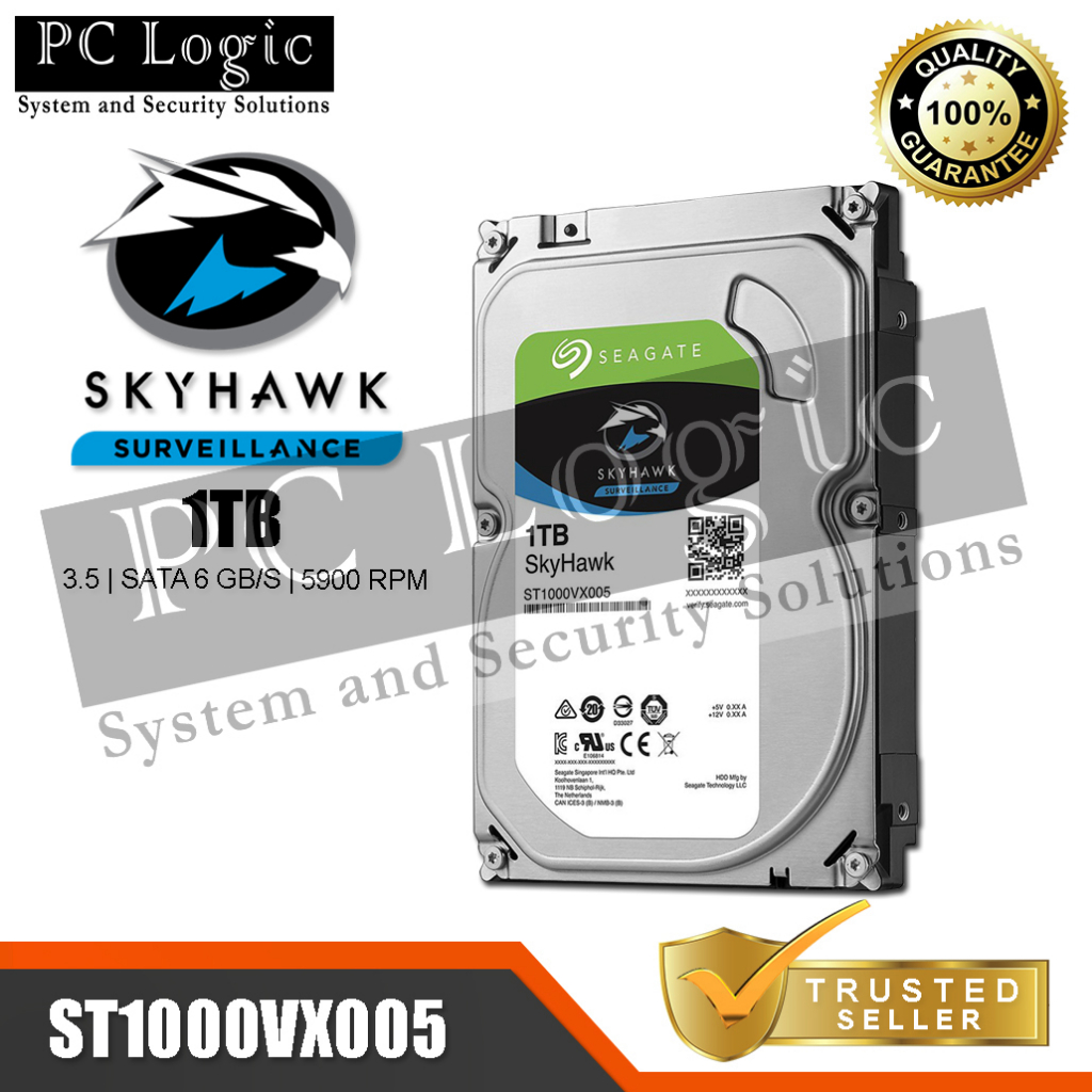 SEAGATE SKYHAWK 1TB ST1000VX005 SATA HDD Shopee Philippines