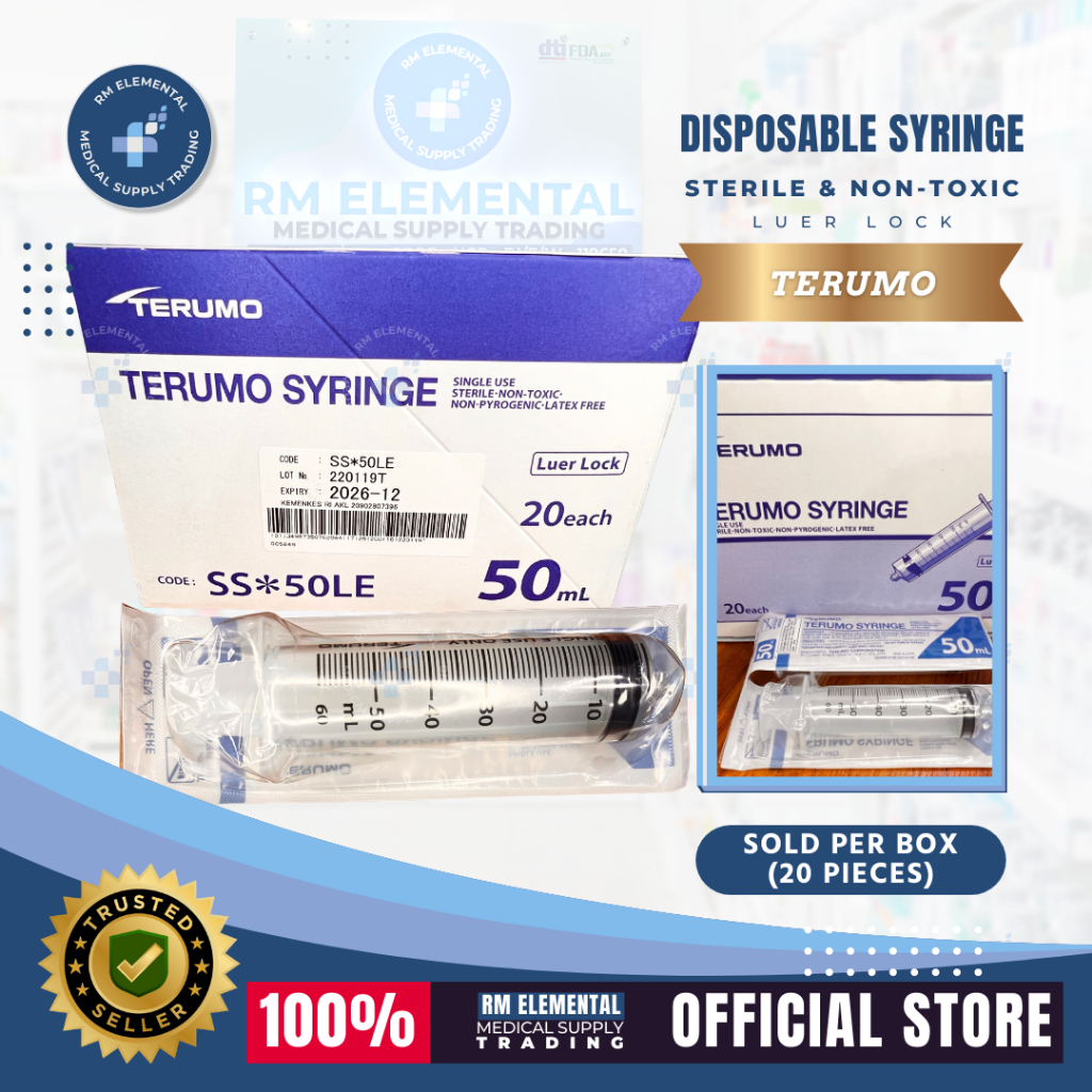 Box Terumo Cc Syringe Without Needle Luer Lock Tip S Per Box