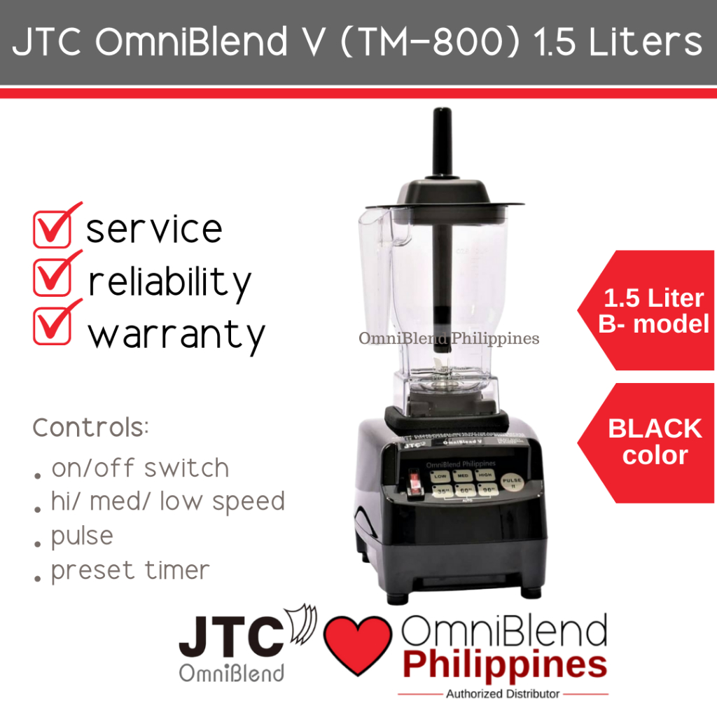 Jtc Blender Omniblend V Tm With Year Motor Warranty Liter