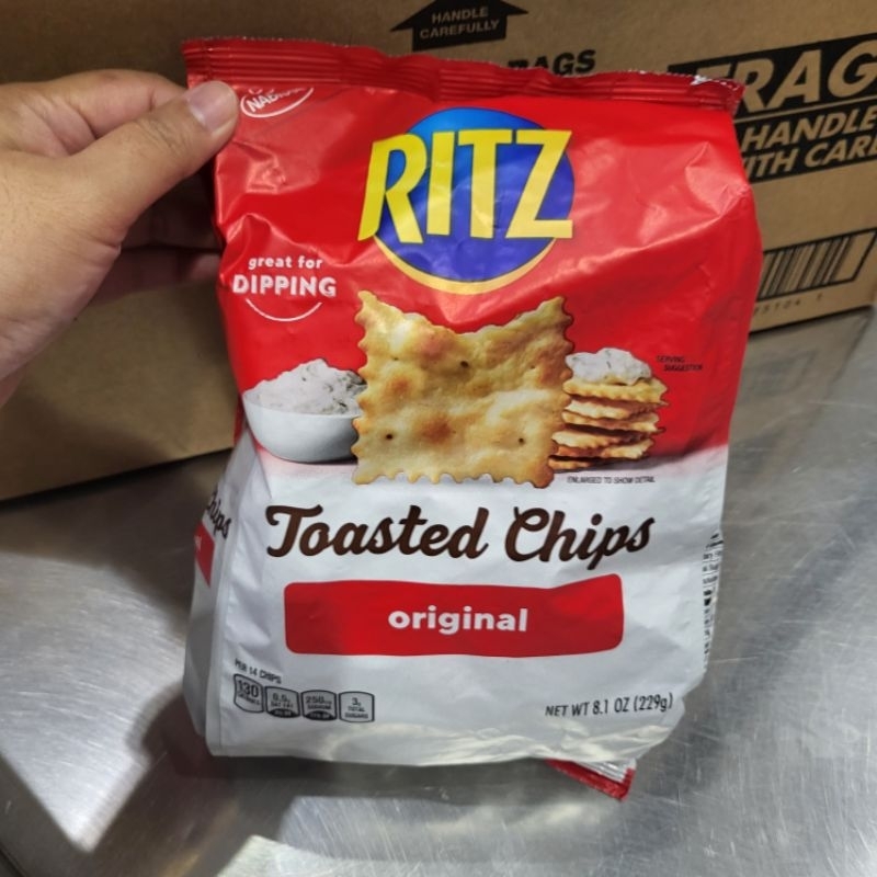 Nabisco Ritz Toasted Chips Original Sour Cream And Onion Cheddar