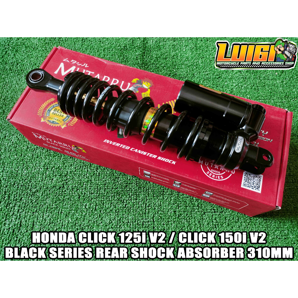 MUTARRU HONDA CLICK 125i V2 CLICK 150i V2 REAR SHOCK ADJUSTABLE W