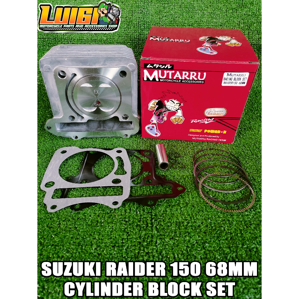 Mutarru Suzuki Raider Mm Cylinder Block Set Shopee Philippines