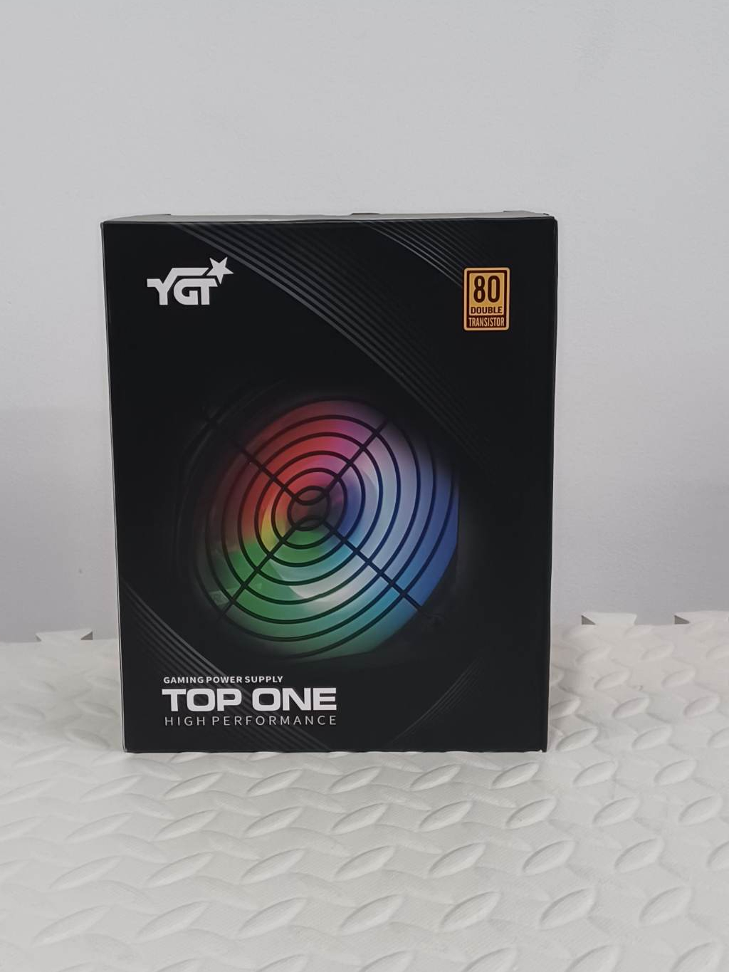 YGT TOP ONE Gaming Power Supply 700W RGB 80 Bronze Trurated PSU DOUBLE