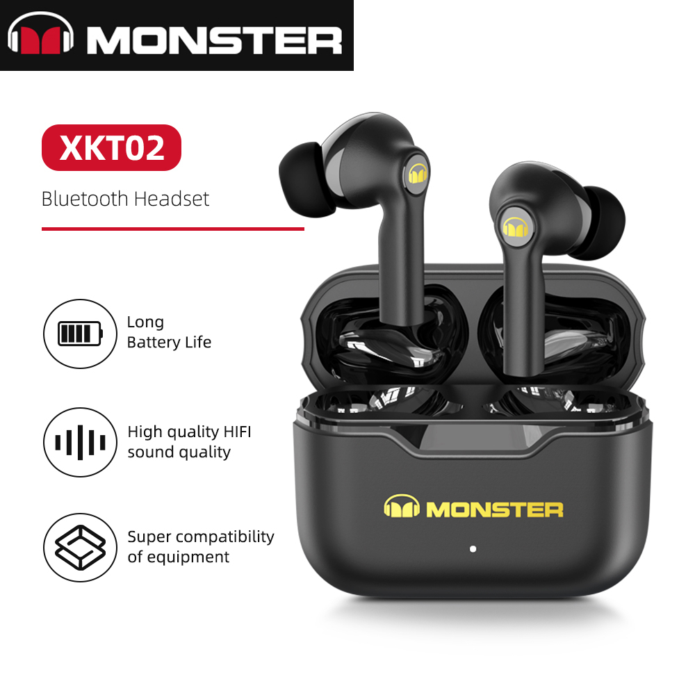 Monster Xkt Tws Wireless Bluetooth Earbuds Subwoofer Hifi Surround