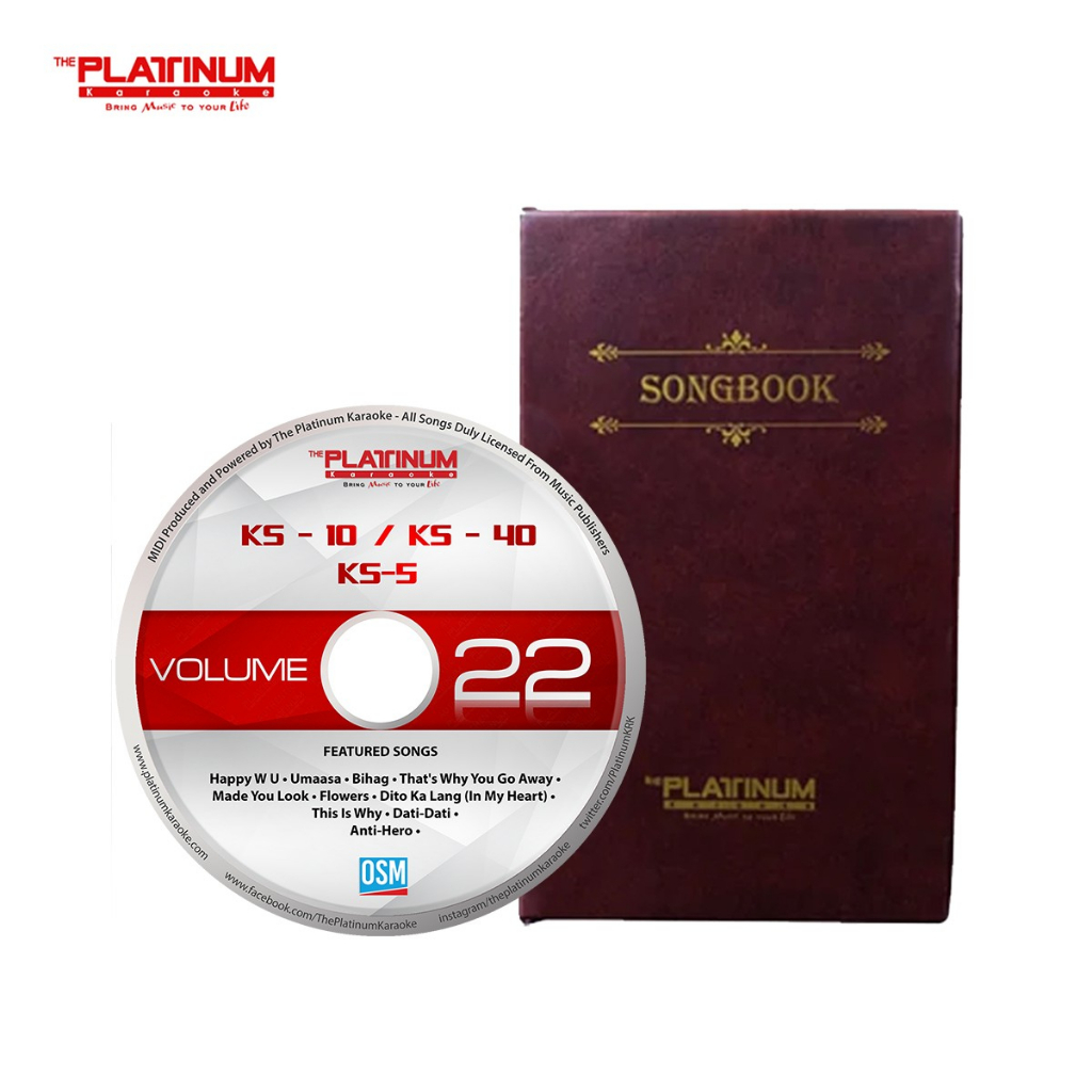 Platinum Karaoke Volume With Songbook And Songlist For Ks Shopee