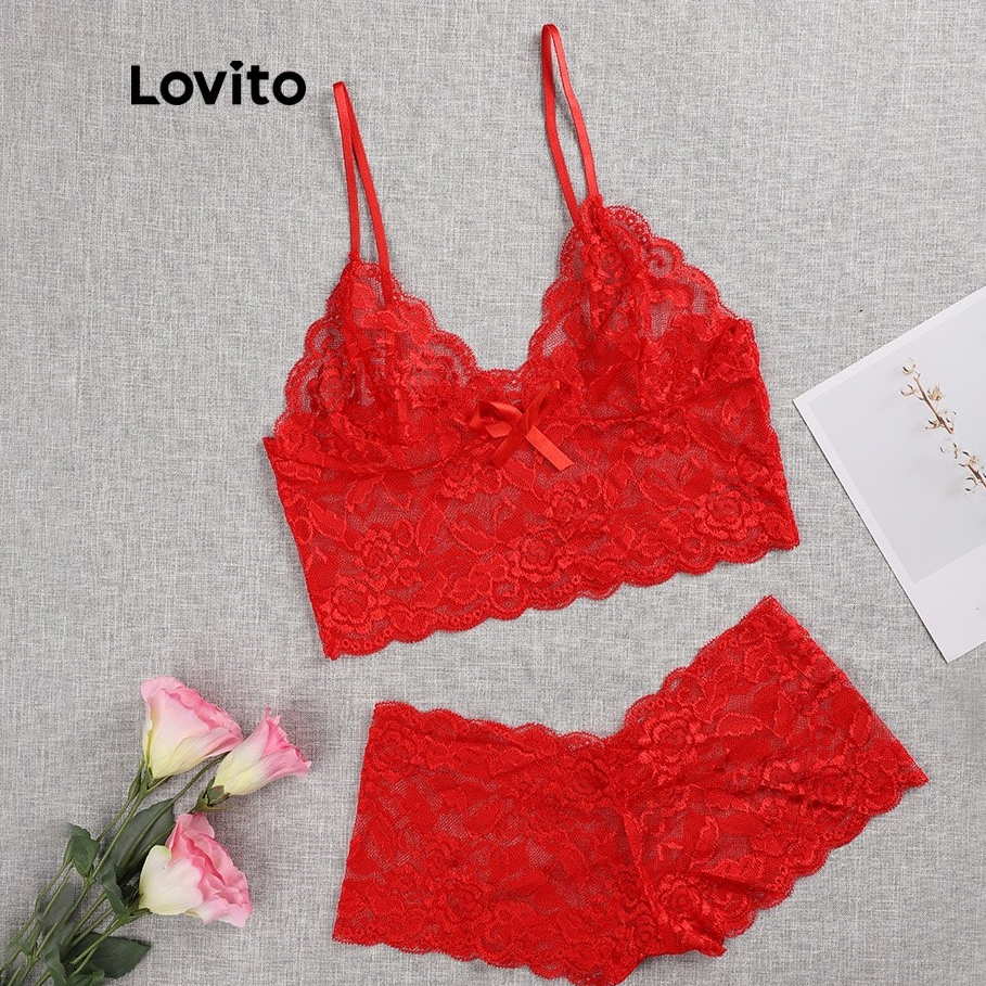 Lovito Sexy Lace Lingerie Medium Shopee Philippines