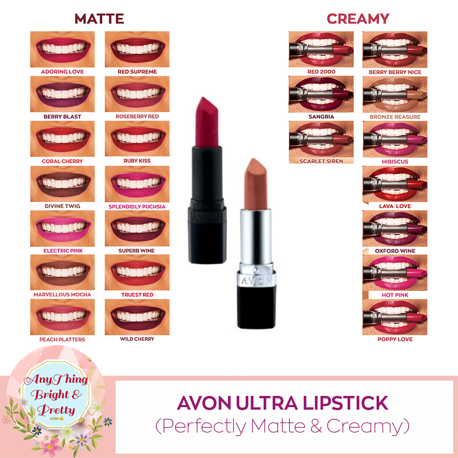 Avon Ultra Matte And Creamy Lipstick G Shopee Philippines