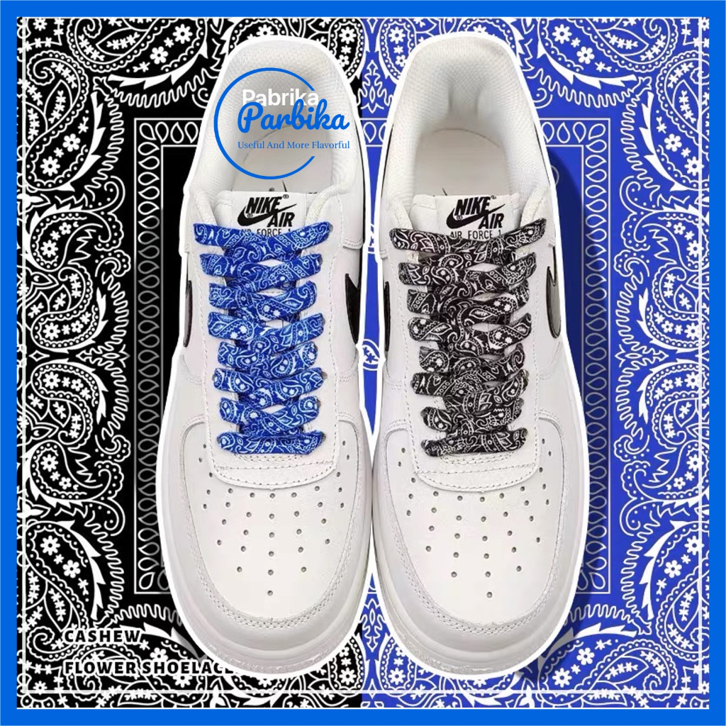 Pair Flat Paisley Graffiti Bandana Shoelace Cm Cm Cm Cotton