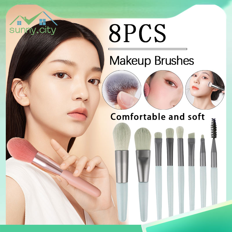 8pcs High Quality Makeup Brush Set Makeup Powder Eyeshadow Foundation