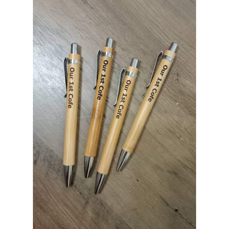 Personalized Bamboo Ballpen Laser Engraved Shopee Philippines