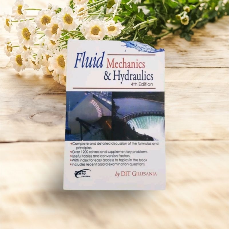 FLUID MECHANICS HYDRAULICS 4th Edition By DIT GILLESANIA Shopee