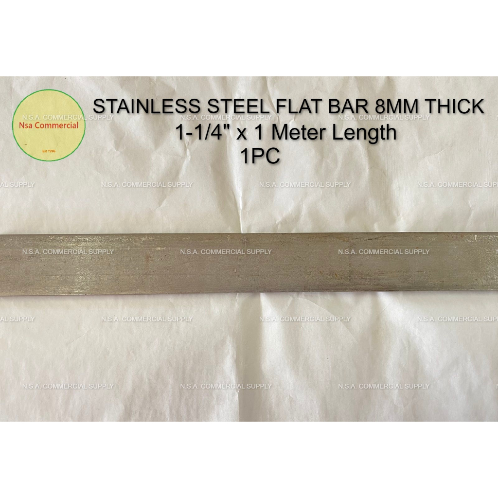 Stainless Steel Flat Bar Mm X Inches X Meter Length T Mill