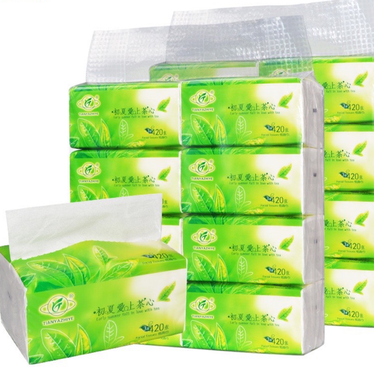 Facial Tissue Pcs Order Tissue Ply Balot White And Green Packing