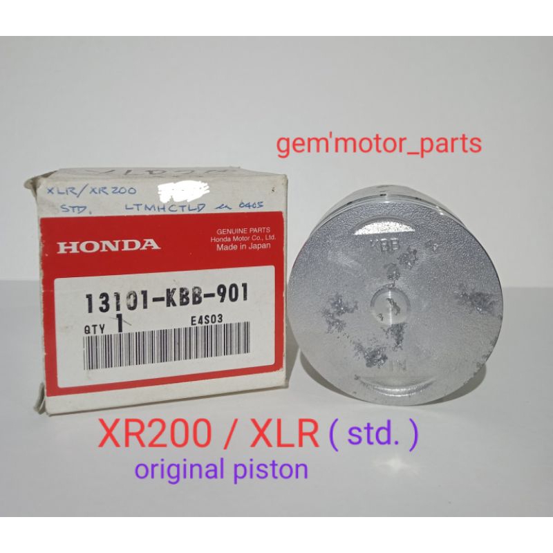 Honda Xr Xlr Original Piston Std Genuine Shopee Philippines