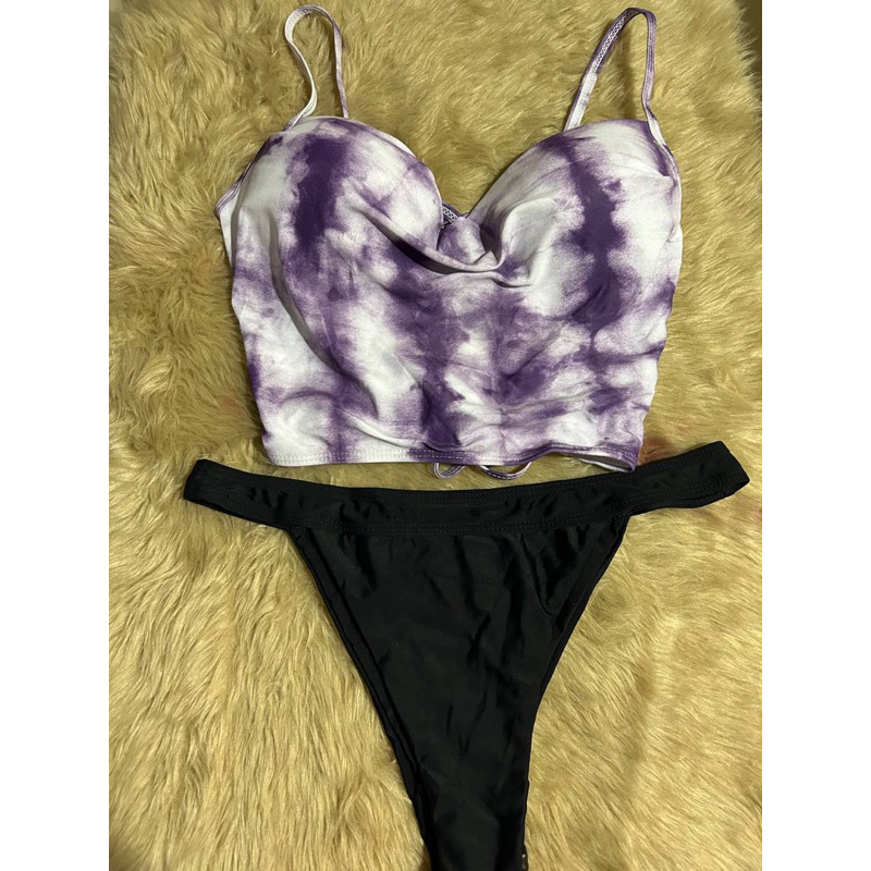 SHEIN PURPLE OMBRE BIKINI SET Shopee Philippines