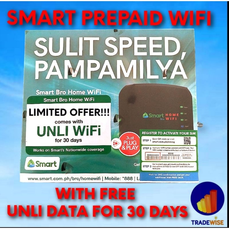 Pldt Smart Home Prepaid Wifi Modem Sealed Brand New W Free Unli