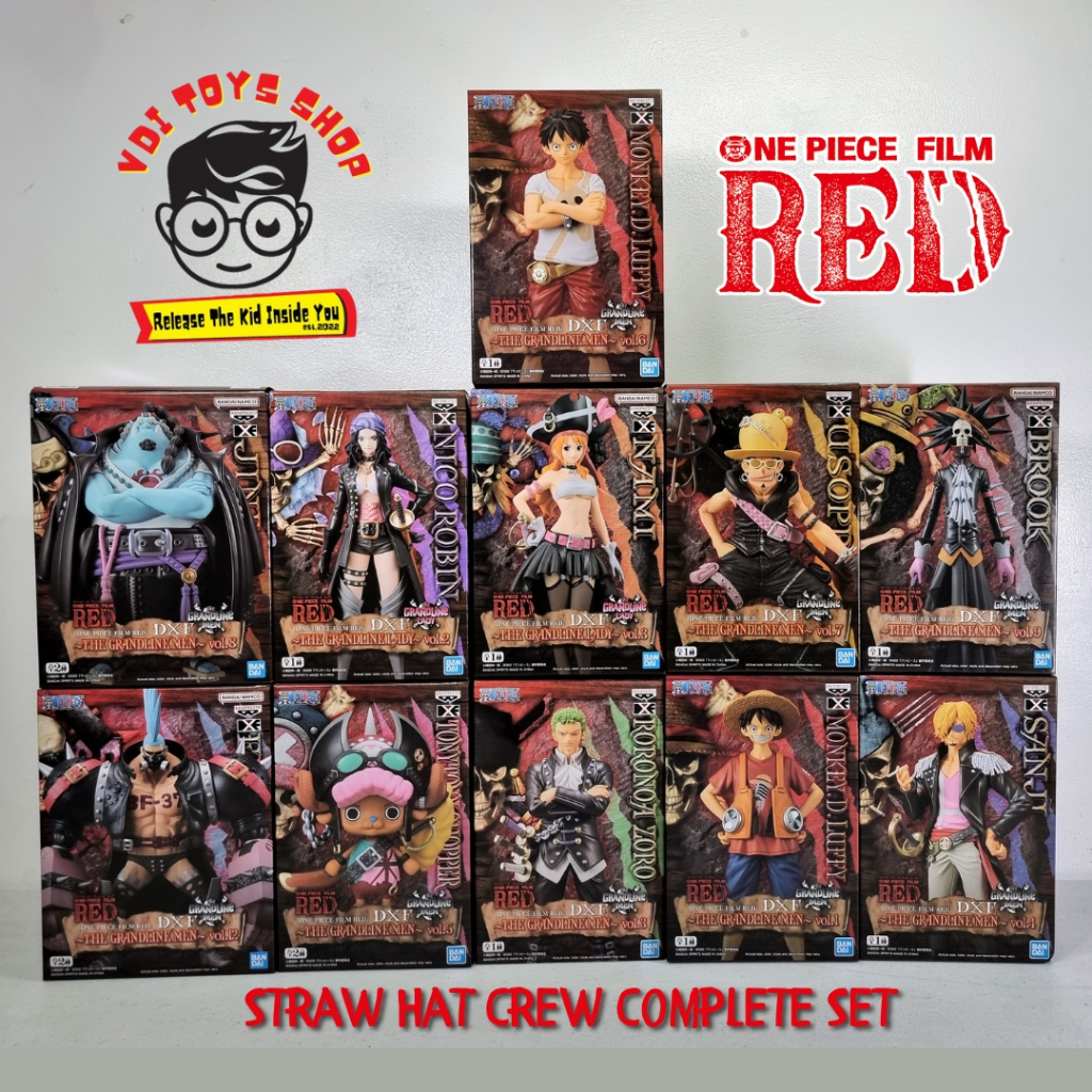 Vdi Toys Shop Banpresto One Piece Red Film Dxf Straw Hat Crew Set