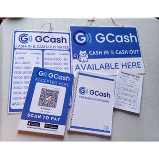 A J Laminated Gcash Maya Rates Signage A Size Chart Sign Shopee