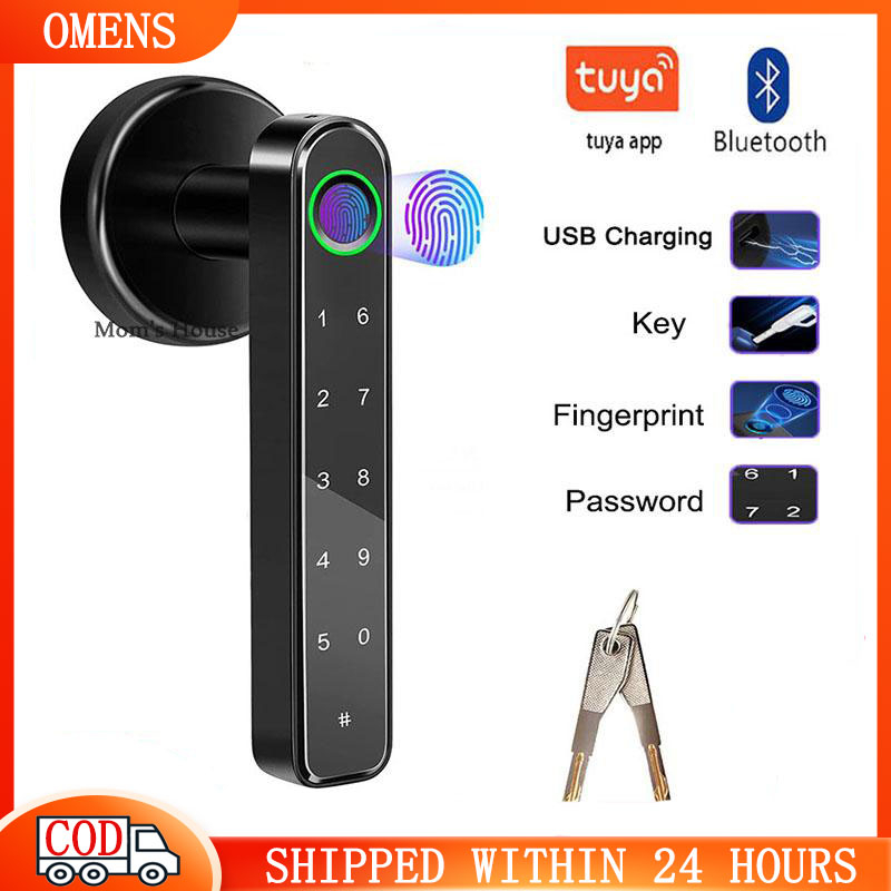 Tuya Biometric Fingerprint Smart Door Lock Door Password Handle