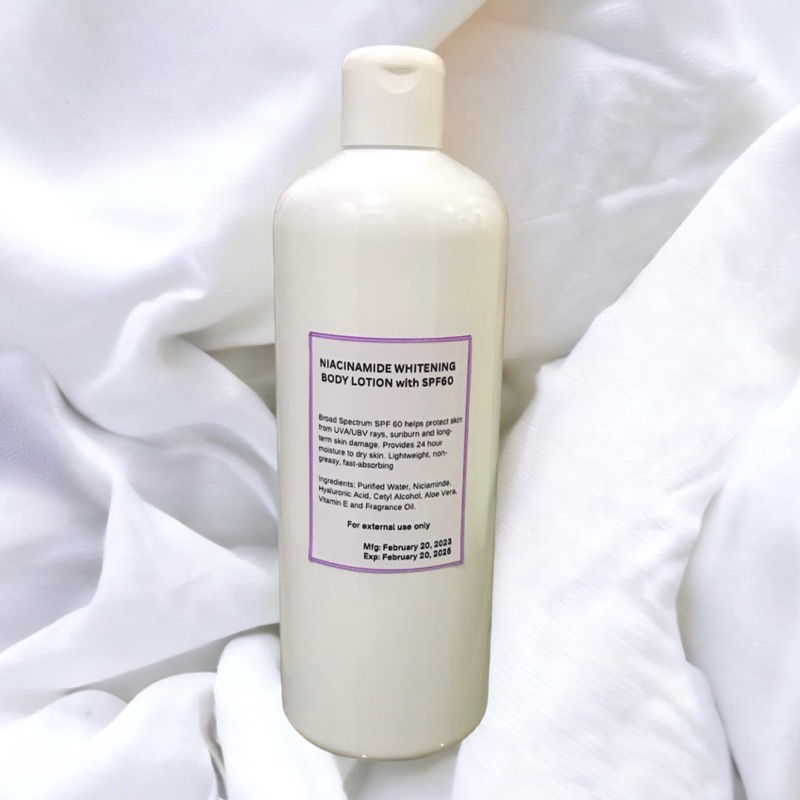 NIACINAMIDE WHITENING BODY LOTION SPF60 500ml Shopee Philippines