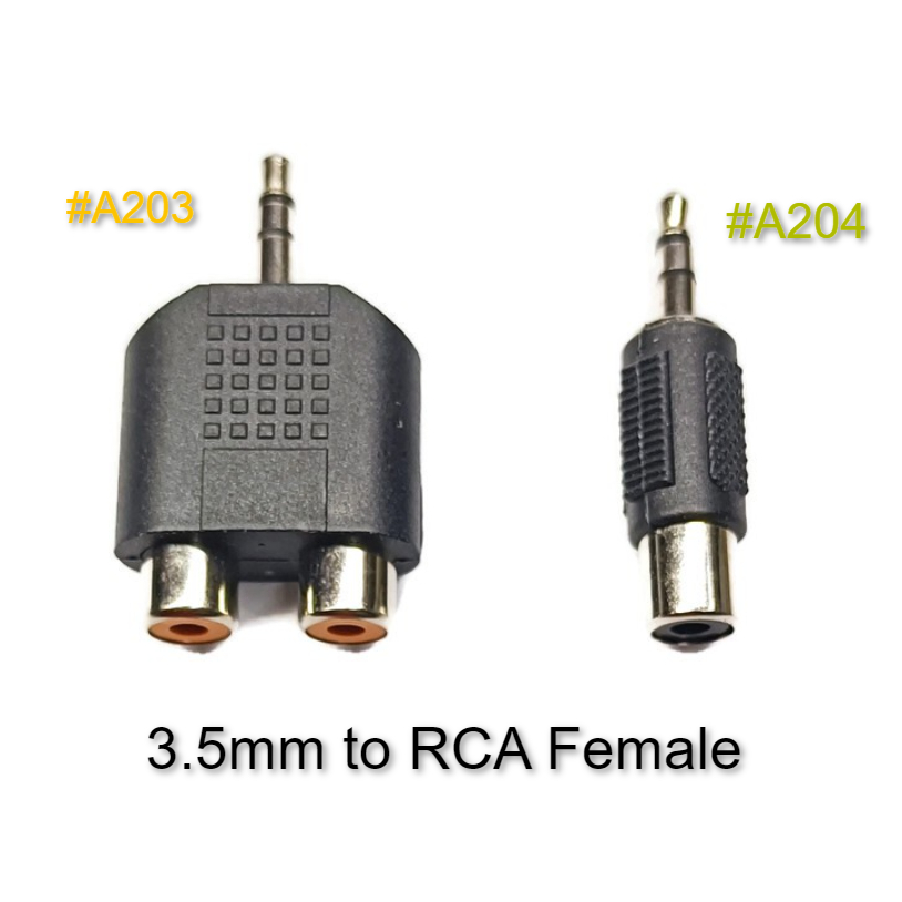 3 5MM MALE PLUG TO RCA FEMALE JACK ADAPTOR CONVERTER Shopee Philippines