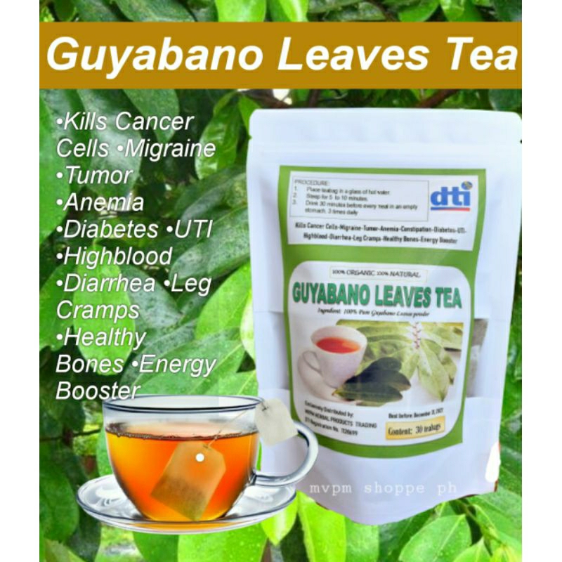 Pure Guyabano Leaves Tea Pcs Shopee Philippines