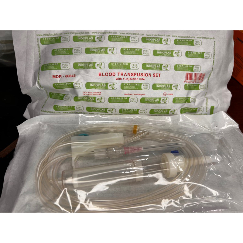 Surgitech Indoplas Blood Transfusion Set Bt Set Piece Shopee