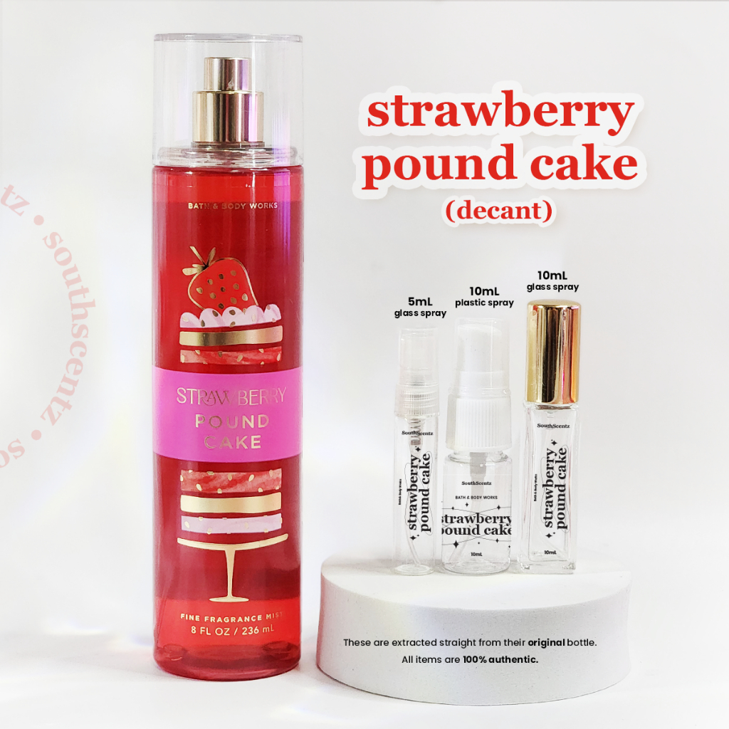 Strawberry Pound Cake Sampler Bath And Body Works Body Mist Bbw Ml